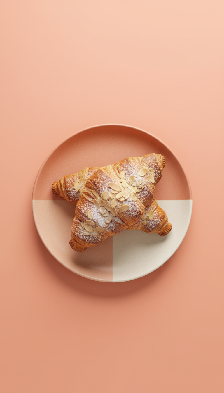 Almond croissant with frangipane
