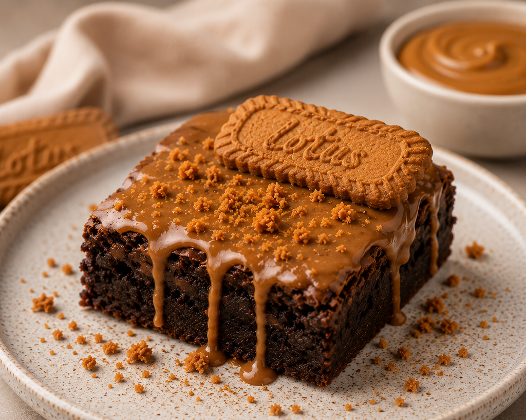 Lotus Biscoff Brownies