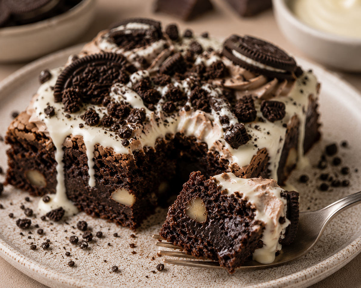 Cookies & Cream Mud Brownies