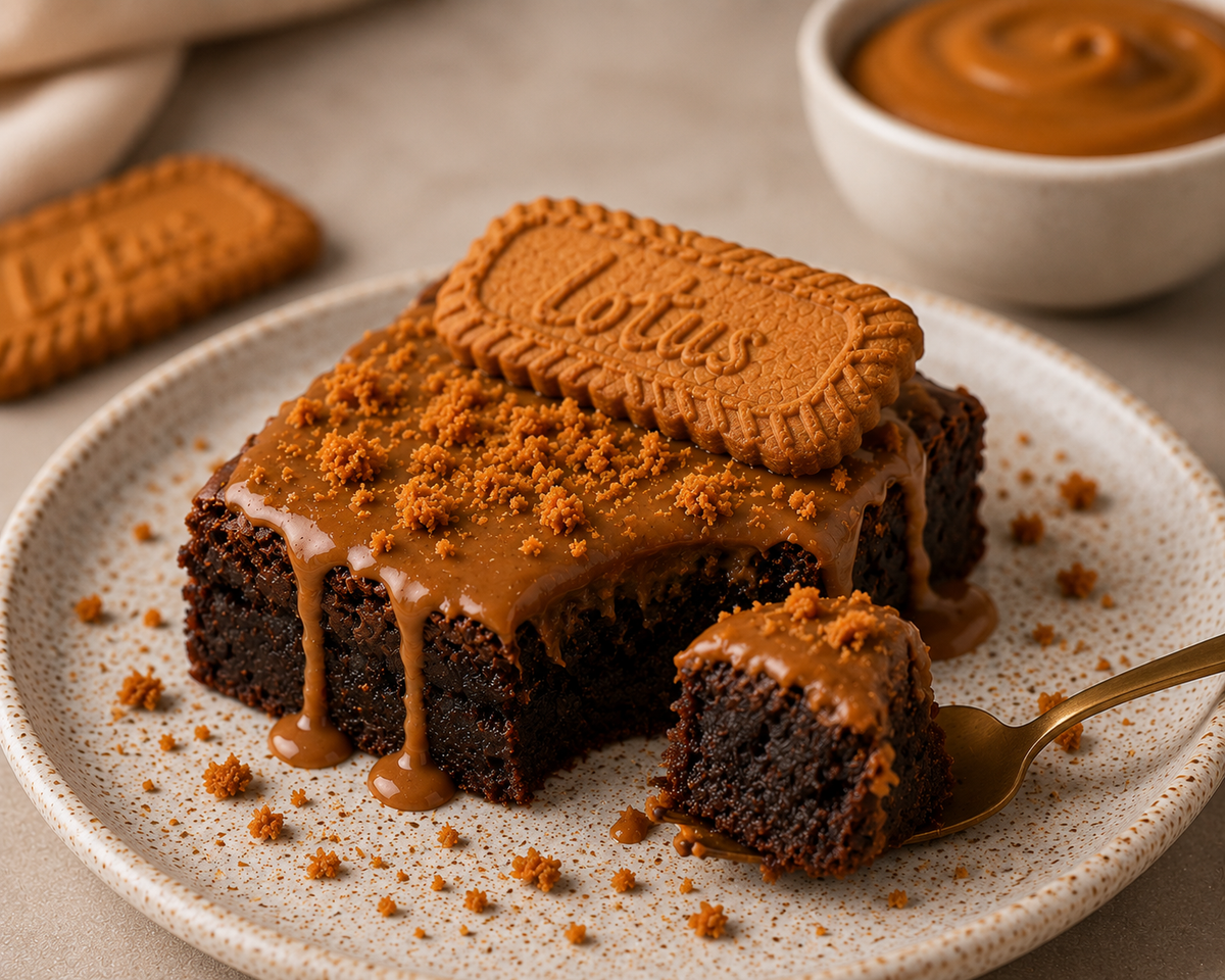 Lotus Biscoff Brownies