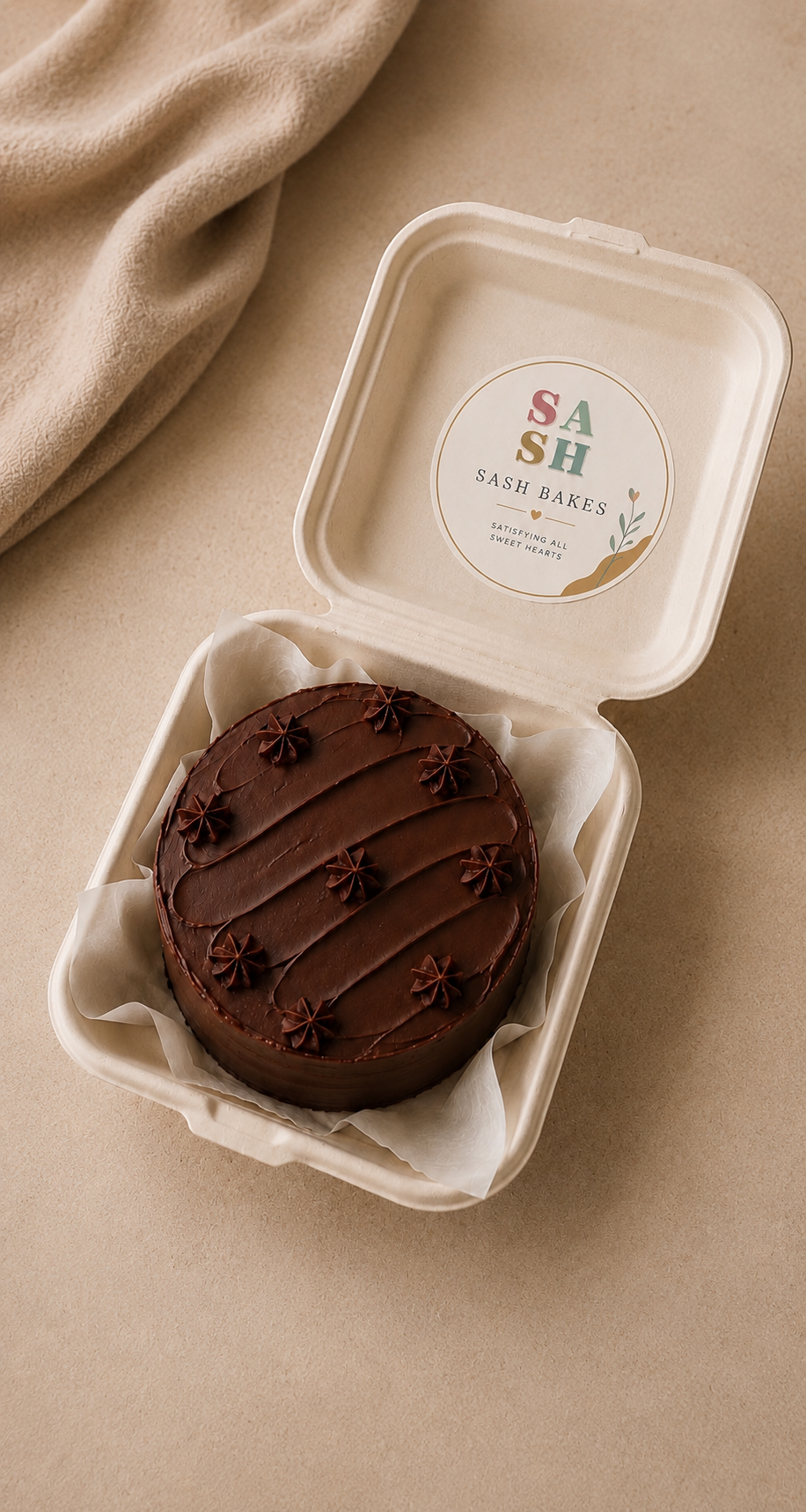 Belgian Chocolate Bento Cake